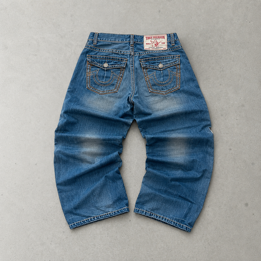 Y2K True Religion Jeans Blau, Hellblau Rare (S)