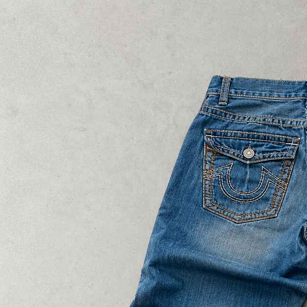 Y2K True Religion Jeans Blau, Hellblau Rare (S)