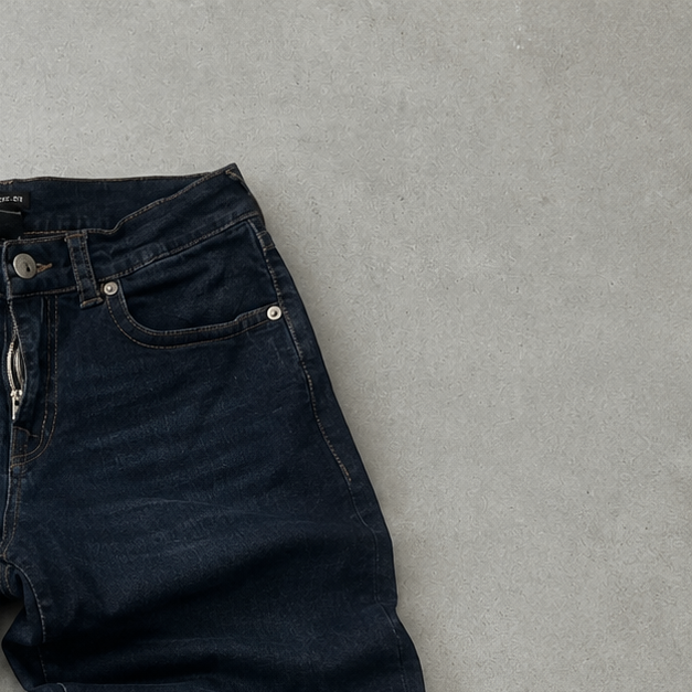 Y2K True Religion Ricky Straight Fit Jeans Marineblau Rare (W32 | DE 48)