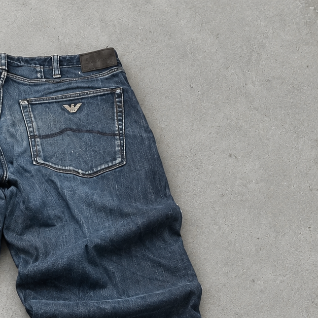 Vintage Armani Jeans Jeans Navy Rare (M)