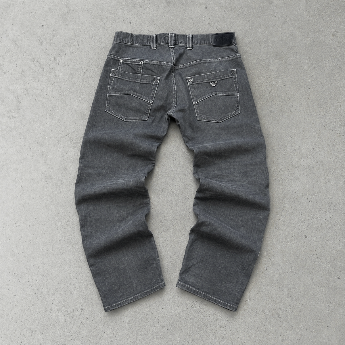 Jean Armani Jeans gris en édition limitée (W32 / DE 48)