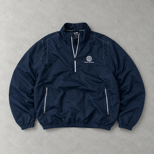 adidas Windbreaker Marineblau Rare Stitched Logo (XL)