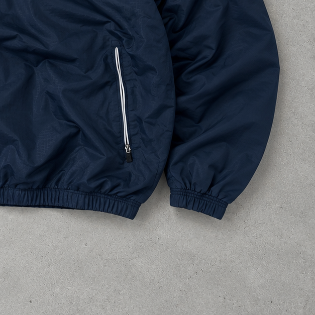 adidas Windbreaker Marineblau Rare Stitched Logo (XL)