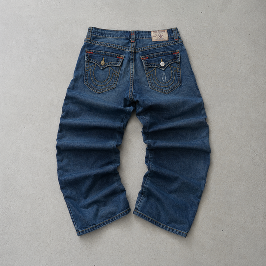 Y2K True Religion Jeans Blau Rare (W36 | DE 52)
