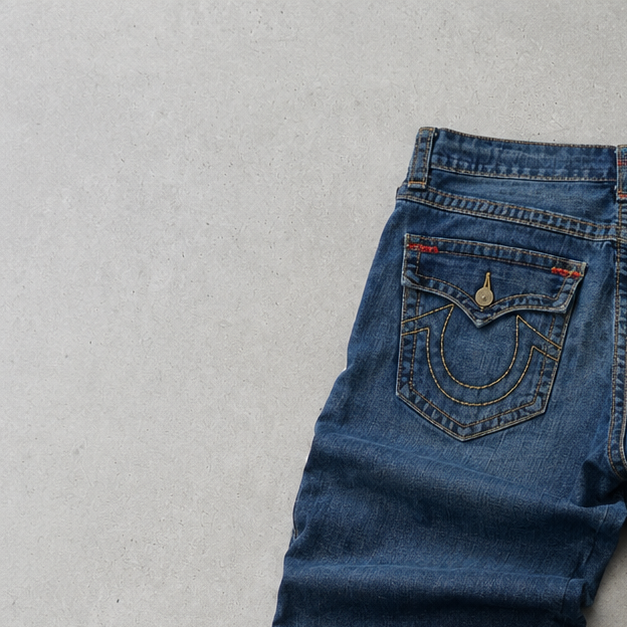 Y2K True Religion Jeans Blau Rare (W36 | DE 52)