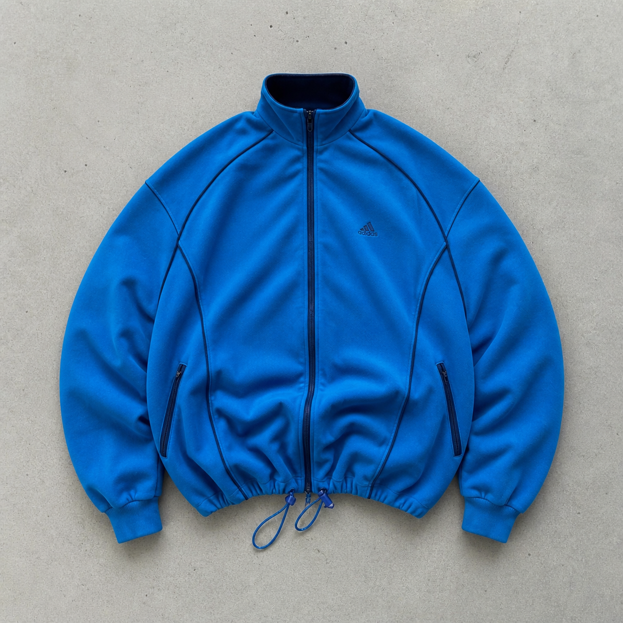 Y2K Adidas Vest Blau Rare (M) Stitched Logo
