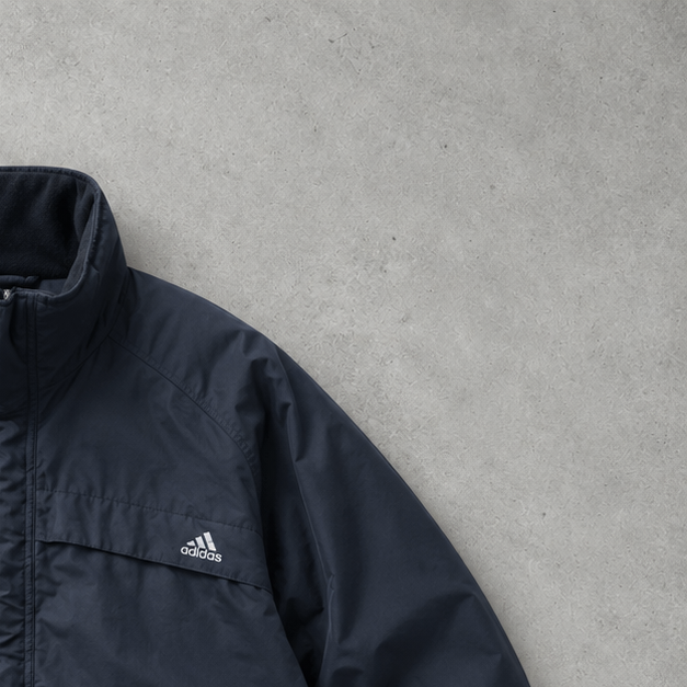 adidas Puffer Jacket Marineblau Rare (M)