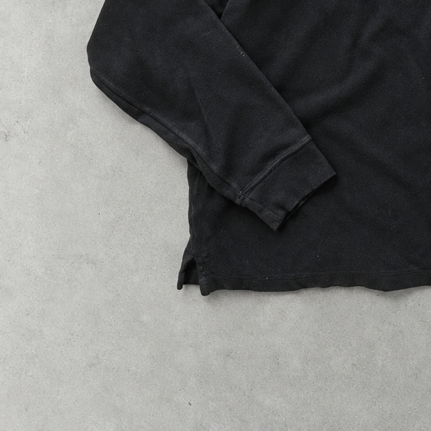 Ralph Lauren Half-Zip Sweater Schwarz Rare (XL) Stitched Logo