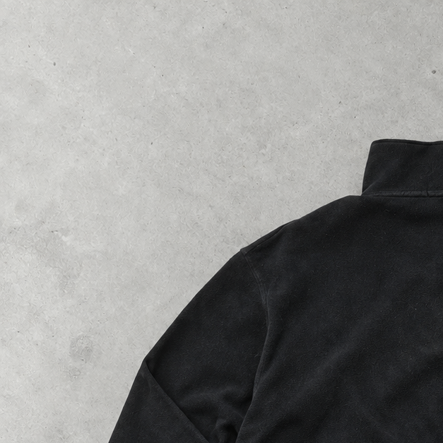 Ralph Lauren Half-Zip Sweater Schwarz Rare (XL) Stitched Logo