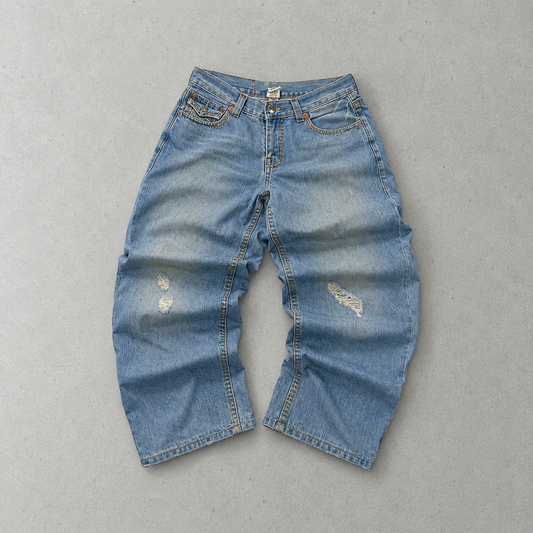 Y2K True Religion Jeans Blau, Weiß Rare (W34 | DE 50)