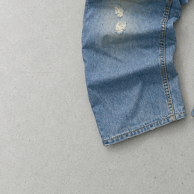 Y2K True Religion Jeans Blau, Weiß Rare (W34 | DE 50)