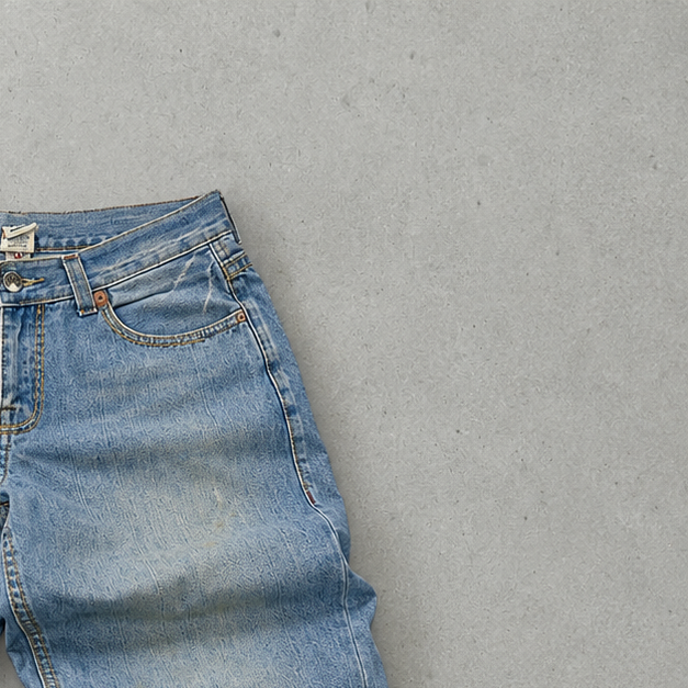 Y2K True Religion Jeans Blau, Weiß Rare (W34 | DE 50)