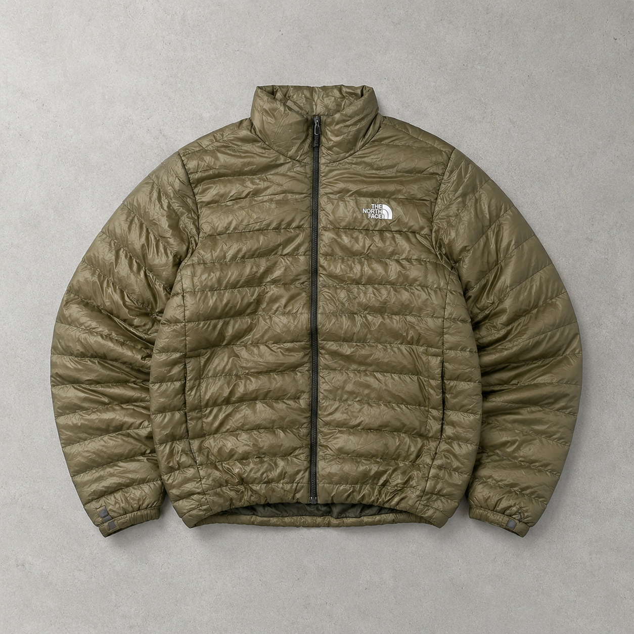 The North Face Jacket Khaki, Weiß Rare (L)