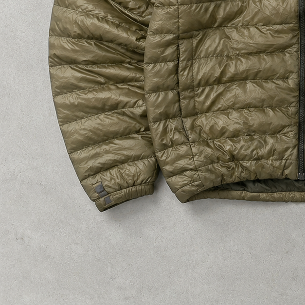 The North Face Jacket Khaki, Weiß Rare (L)