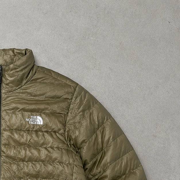The North Face Jacket Khaki, Weiß Rare (L)
