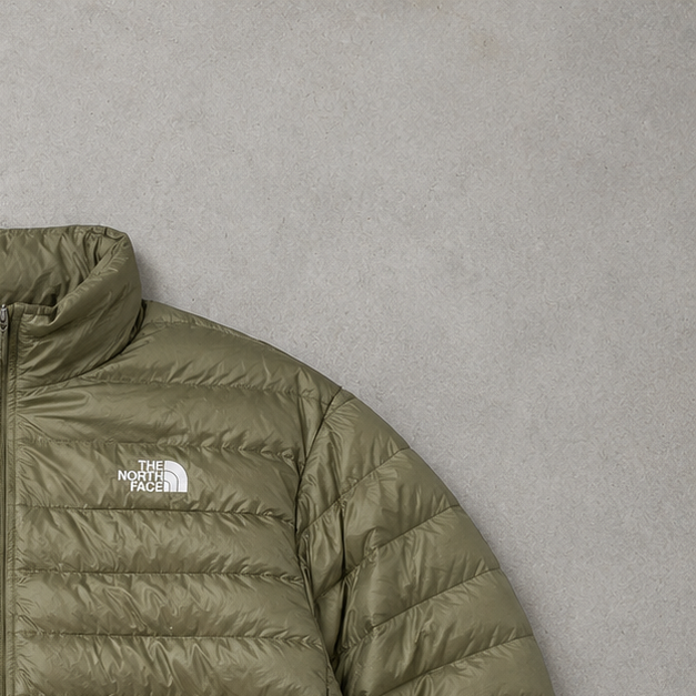 The North Face Jacket Khaki, Weiß Rare (L)