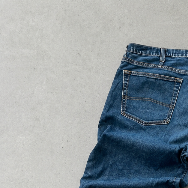 Armani Jeans Blau, Marineblau Rare Stitched Logo (M)