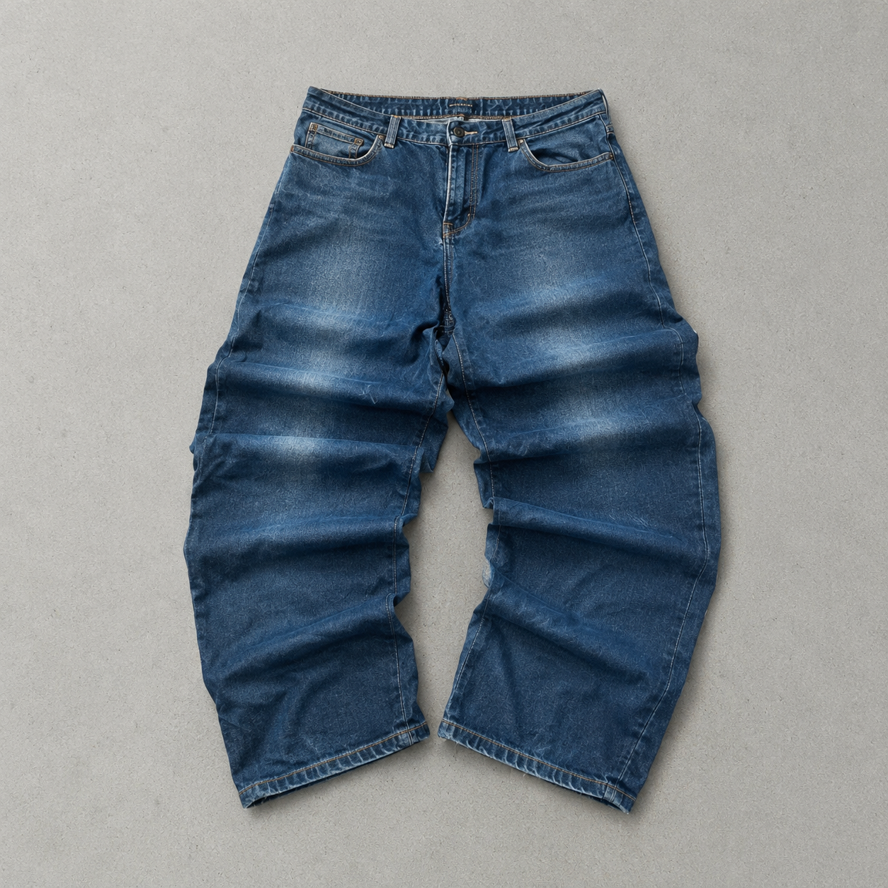 Armani Jeans Blau, Marineblau Rare Stitched Logo (M)