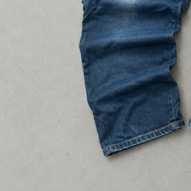 Armani Jeans Blau, Marineblau Rare Stitched Logo (M)