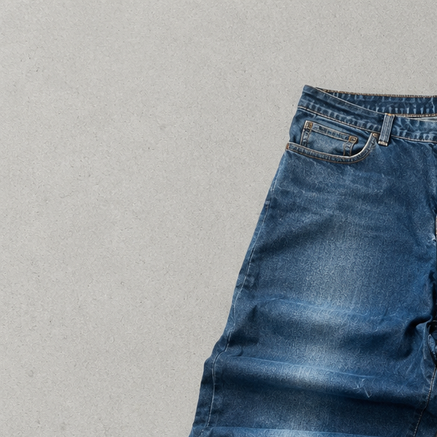 Armani Jeans Blau, Marineblau Rare Stitched Logo (M)