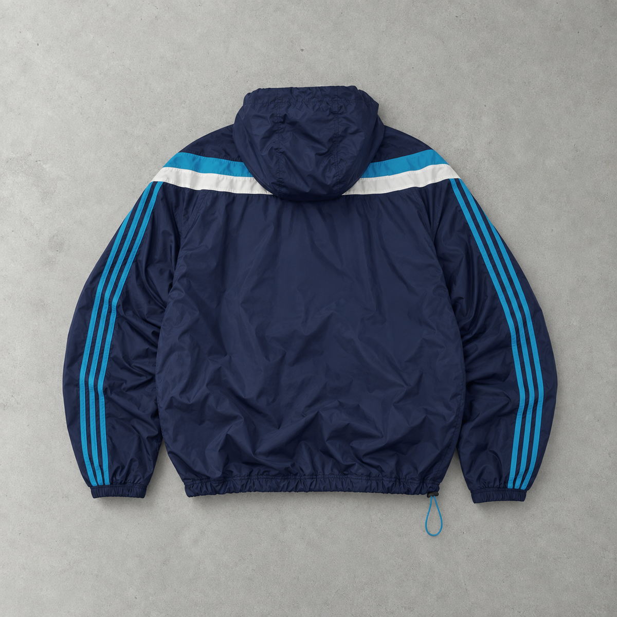 Y2K adidas Jacket Marineblau Limited Stitched Logo (M)