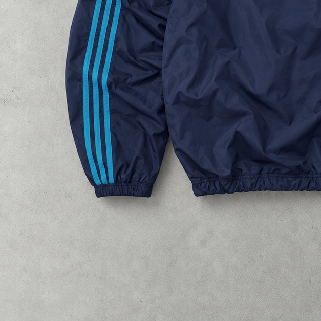 Y2K adidas Jacket Marineblau Limited Stitched Logo (M)