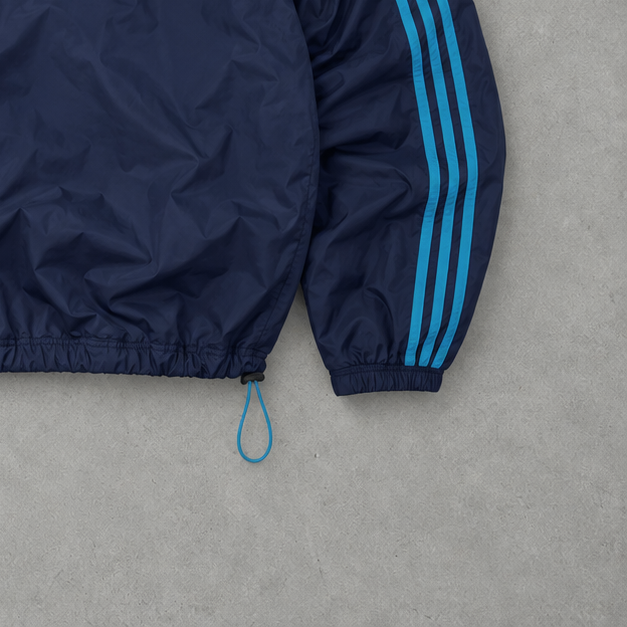 Y2K adidas Jacket Marineblau Limited Stitched Logo (M)