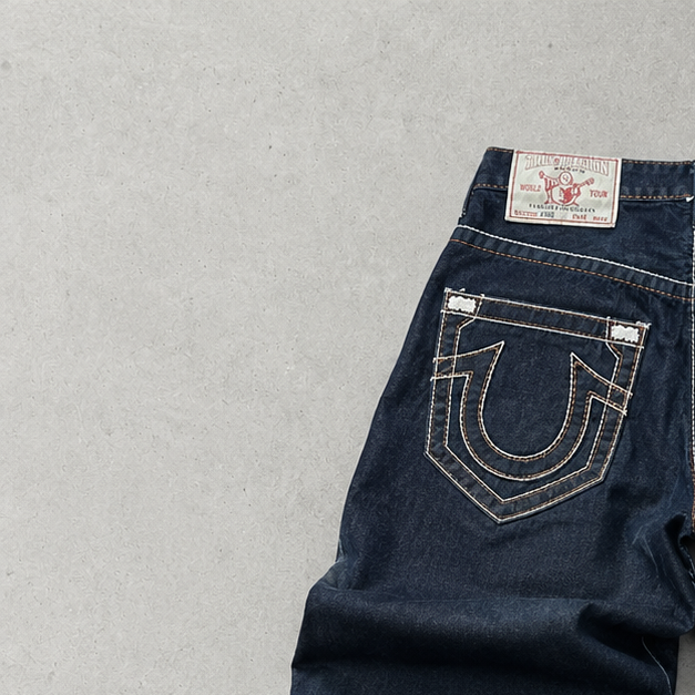 True Religion Jeans Marineblau, Blau Rare (L)