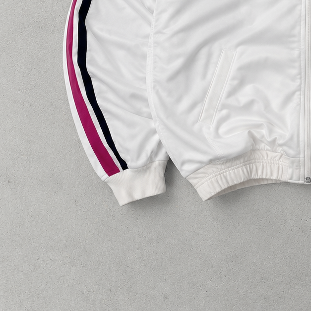 Sweat à capuche Nike des années 90 blanc limité (taille M)