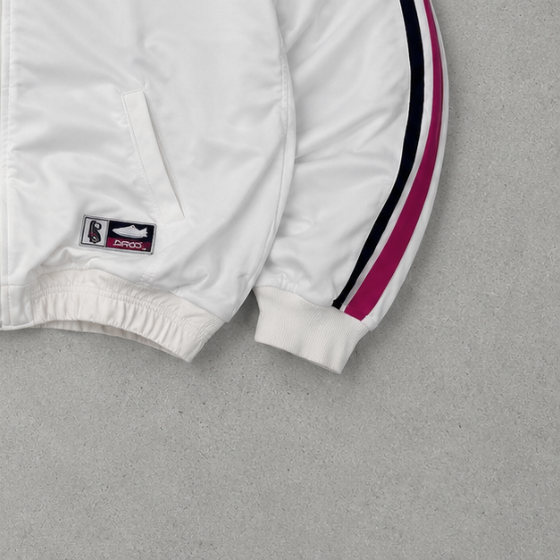 Sweat à capuche Nike des années 90 blanc limité (taille M)