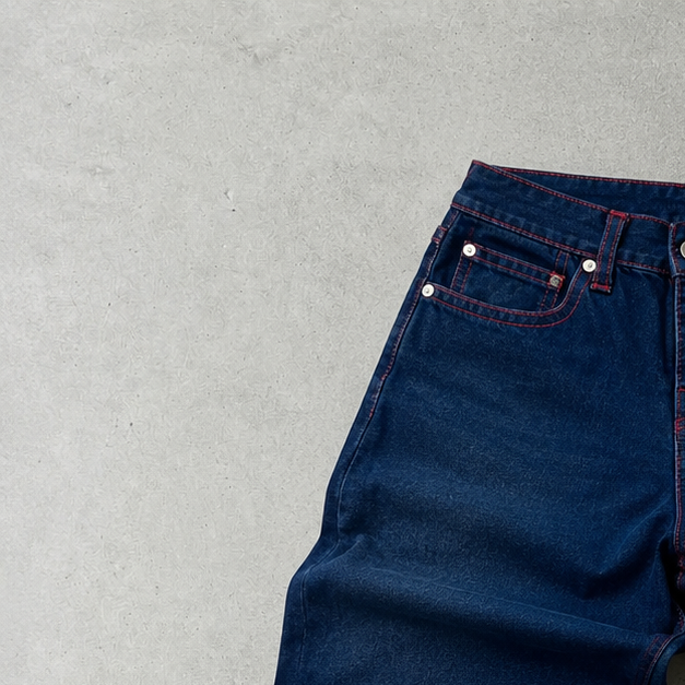 True Religion Jeans Marineblau, Rot Rare (S)