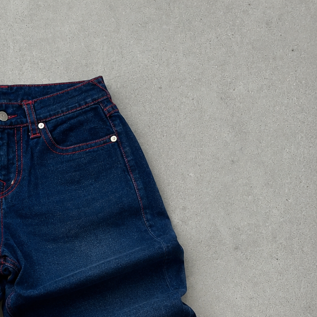 True Religion Jeans Marineblau, Rot Rare (S)