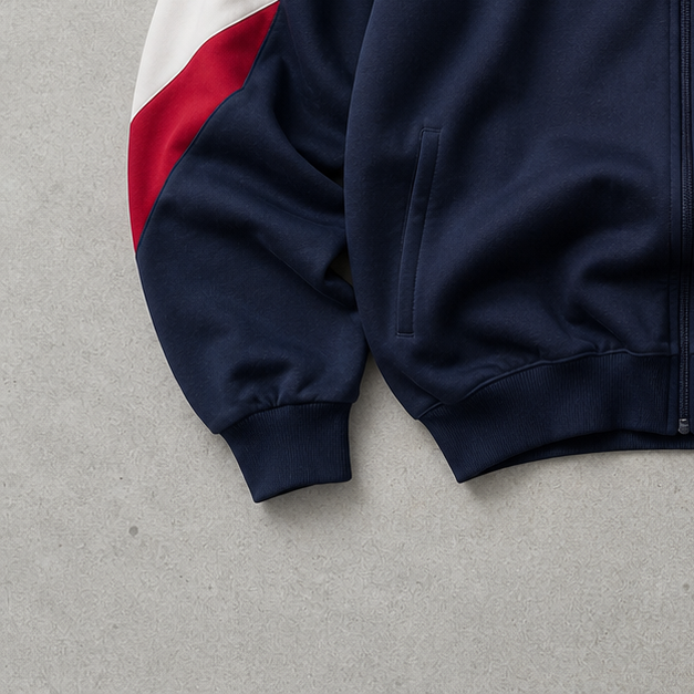 90s Adidas Track Jacket Marineblau Rare (M) Stitched Logo