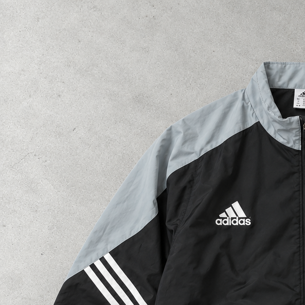 adidas Jacket Schwarz, Grau Rare (XL)