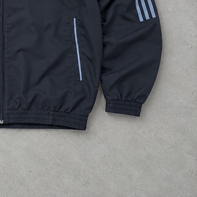 Veste de survêtement Adidas Y2K noire rare (L)
