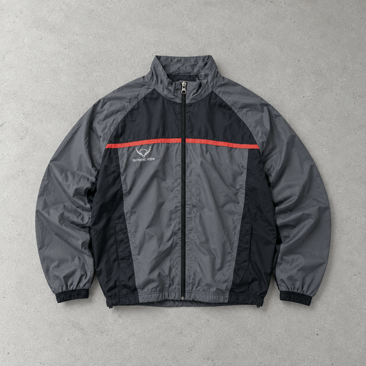 adidas Windbreaker Schwarz, Grau Rare (XXL)