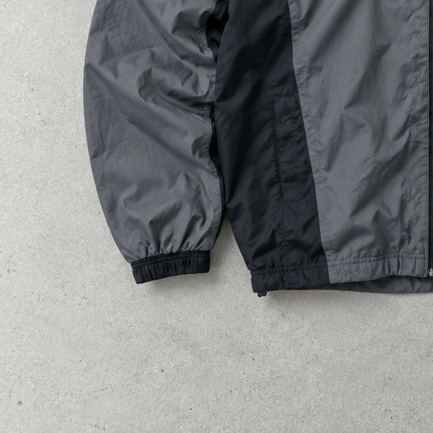 adidas Windbreaker Schwarz, Grau Rare (XXL)
