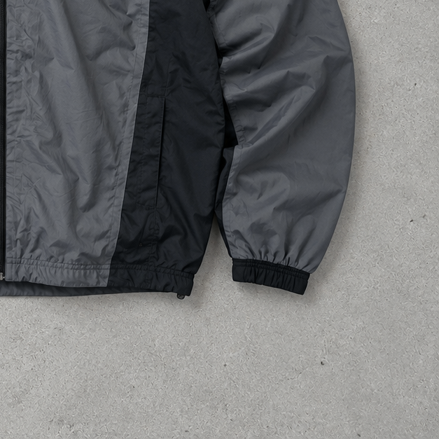 adidas Windbreaker Schwarz, Grau Rare (XXL)
