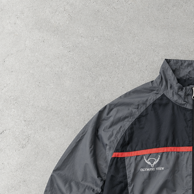 adidas Windbreaker Schwarz, Grau Rare (XXL)