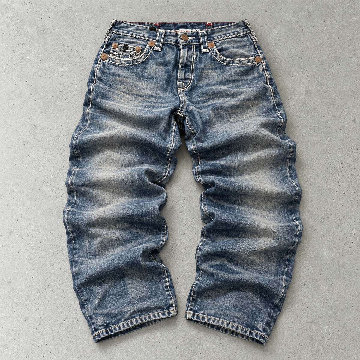 True Religion Jeans Blue Limited Stitched Logo (W32 | DE 48)
