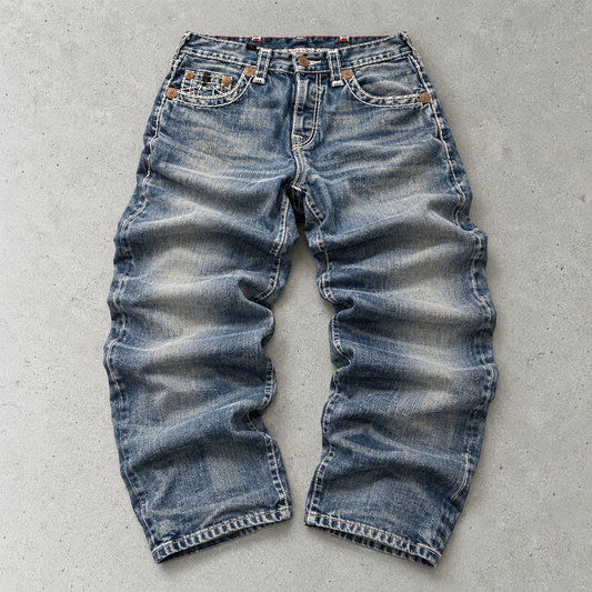 True Religion Jeans Blue Limited Stitched Logo (W32 | DE 48)