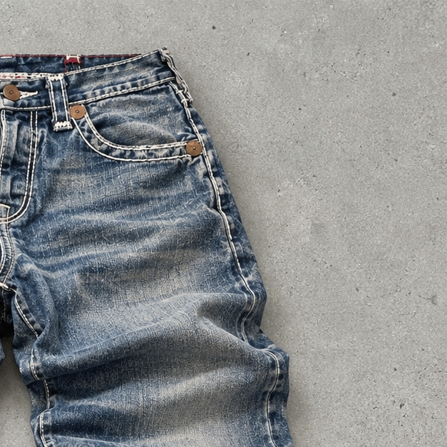 True Religion Jeans Blue Limited Stitched Logo (W32 | DE 48)