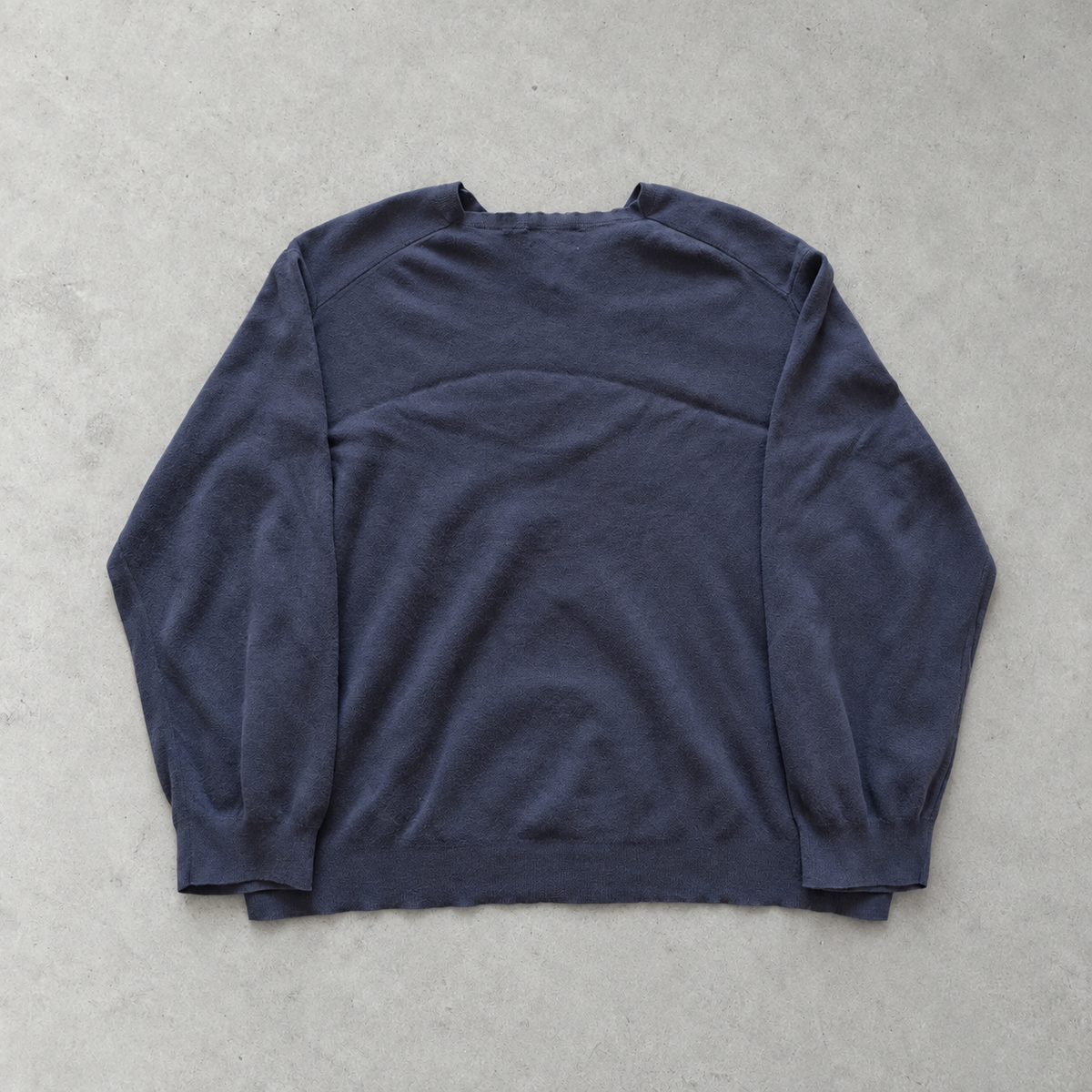 Y2K Ralph Lauren V-Neck Sweater Marineblau, Blau Rare (XL) Stitched Logo