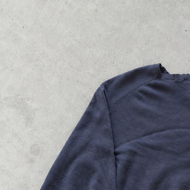 Y2K Ralph Lauren V-Neck Sweater Marineblau, Blau Rare (XL) Stitched Logo