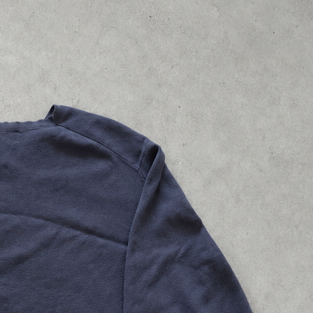 Y2K Ralph Lauren V-Neck Sweater Marineblau, Blau Rare (XL) Stitched Logo