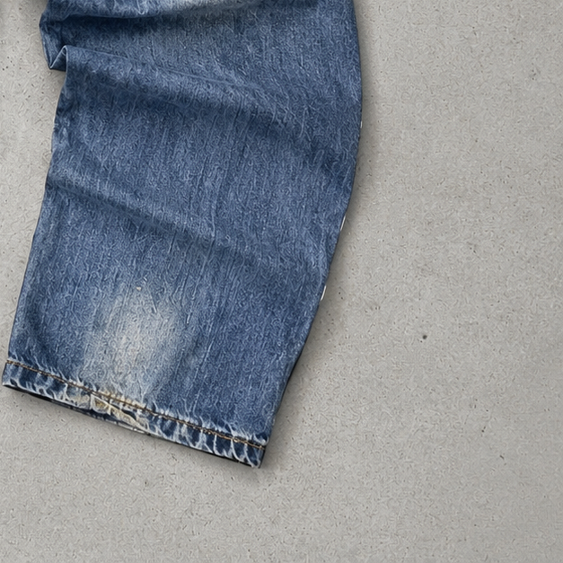 Y2K Emporio Armani Jeans Blau Rare Stitched Logo (M)