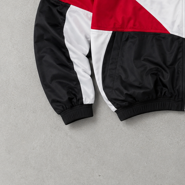 90s Nike Track Jacket Weiß, Rot Limited Stitched Logo (M)