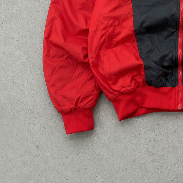 Y2K Vintage Nike Windbreaker Red, Bunt Rare (XL) Stitched Logo