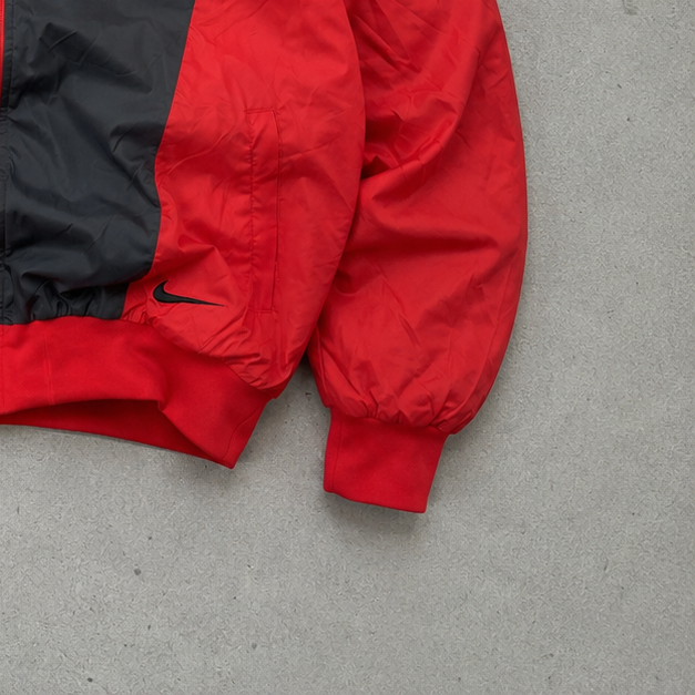 Y2K Vintage Nike Windbreaker Red, Bunt Rare (XL) Stitched Logo