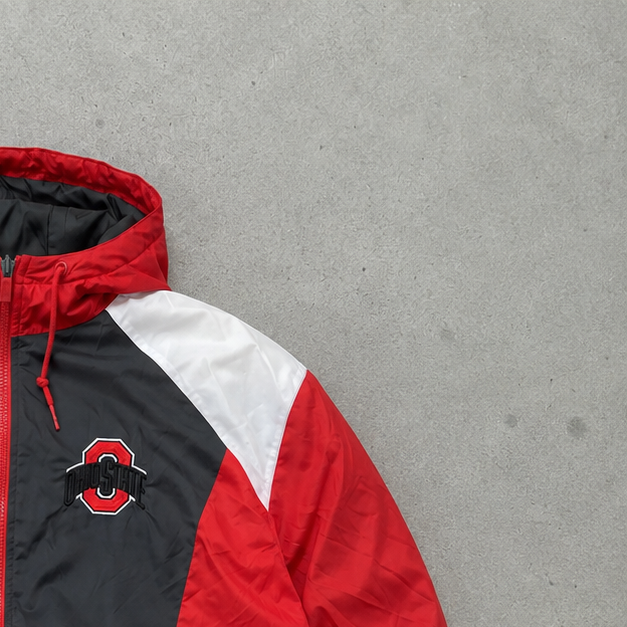 Y2K Vintage Nike Windbreaker Red, Bunt Rare (XL) Stitched Logo